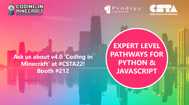 CertMatters's tweet photo. It has been fantastic to meet with so many teachers @ #CSTA22 & share how our revolutionary ‘Coding in Minecraft’ can be easily delivered in the classroom to develop & prove coding skills for your learners.
Sign up to learn more @ https://t.co/RmW0tpjTij https://t.co/94l4Bk2WuK