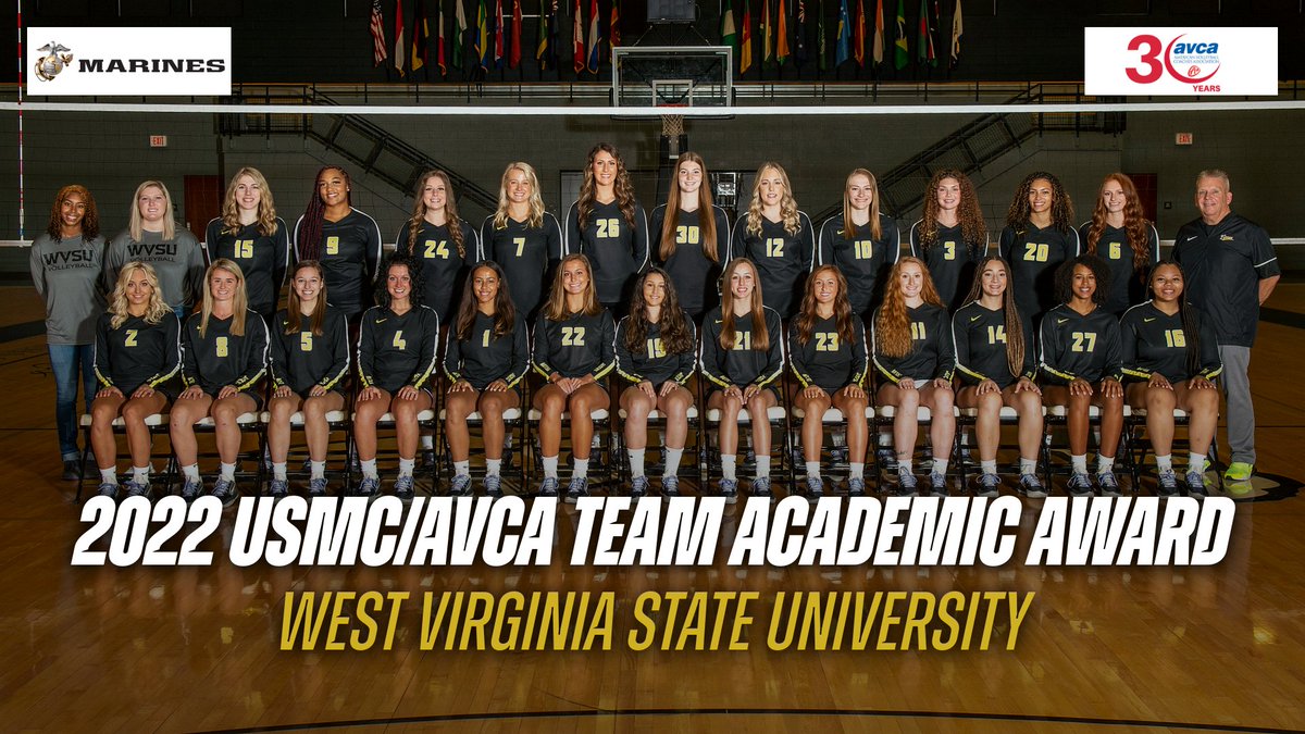 wvsuathletics's tweet photo. 🏐 | 𝗖𝗼𝗻𝗴𝗿𝗮𝘁𝘀 𝘁𝗼 𝘁𝗵𝗲 𝘃𝗼𝗹𝗹𝗲𝘆𝗯𝗮𝗹𝗹 𝘀𝗾𝘂𝗮𝗱 𝗳𝗼𝗿 𝗲𝗮𝗿𝗻𝗶𝗻𝗴 𝘁𝗵𝗲 𝗨𝗦𝗠𝗖/𝗔𝗩𝗖𝗔 𝗧𝗲𝗮𝗺 𝗔𝗰𝗮𝗱𝗲𝗺𝗶𝗰 𝗔𝘄𝗮𝗿𝗱 𝗳𝗼𝗿 𝘁𝗵𝗲 𝟯𝗿𝗱 𝘀𝘁𝗿𝗮𝗶𝗴𝗵𝘁 𝘀𝗲𝗮𝘀𝗼𝗻!

📰 https://t.co/rzLObfJ272

#GoSTATE 🐝 https://t.co/sHYs0AwFKj