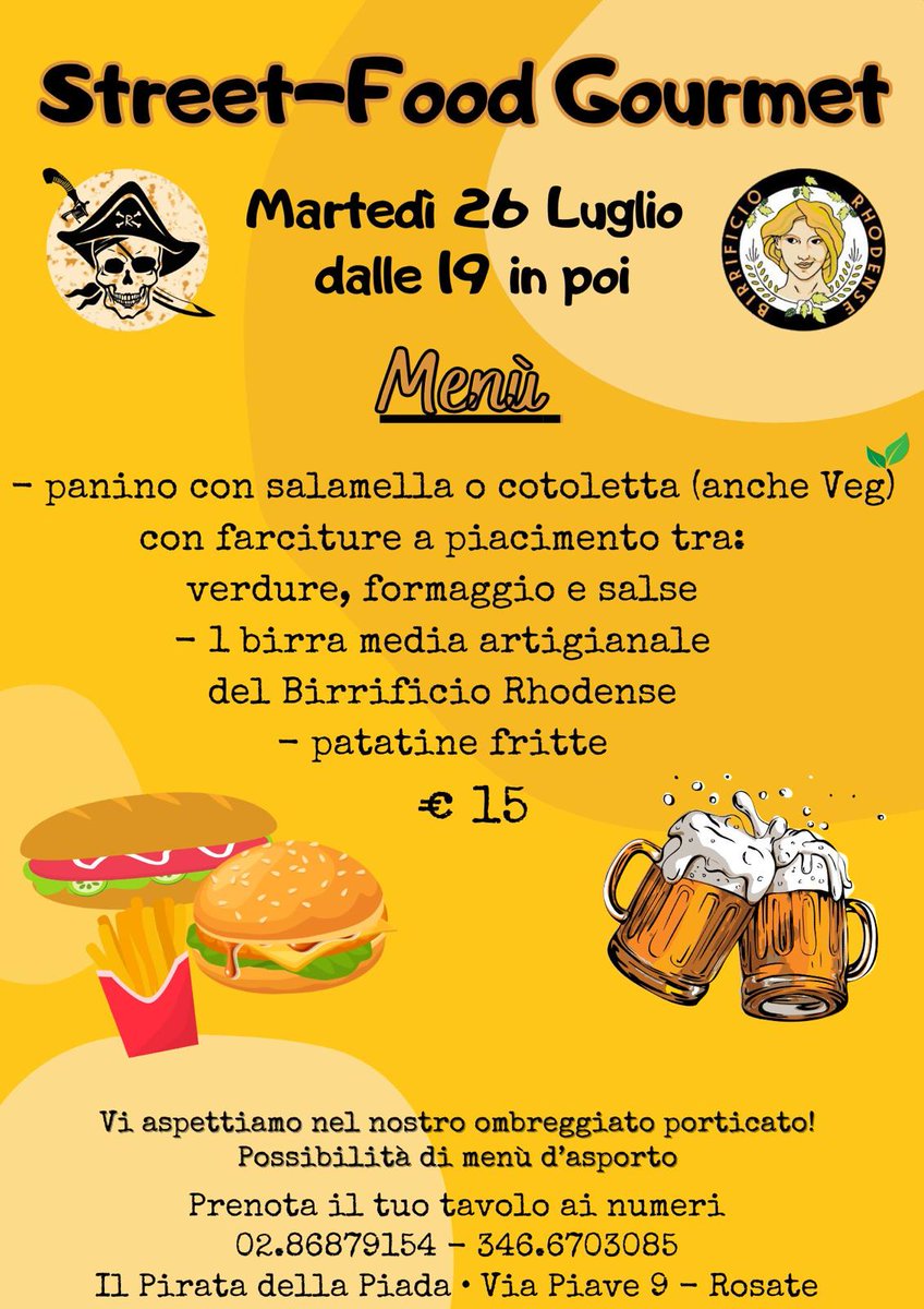 BirraRhodense's tweet photo. Da segnare in agenda il nostro prossimo evento!
Sarà una serata da passare insieme a #Rosate al locale del Pirata della #Piada in cui spilleremo un po' di #BirRhozzo ! 
#birra #artigianale #italiana #birrificio #rhodense https://t.co/KkH8eYHNU6