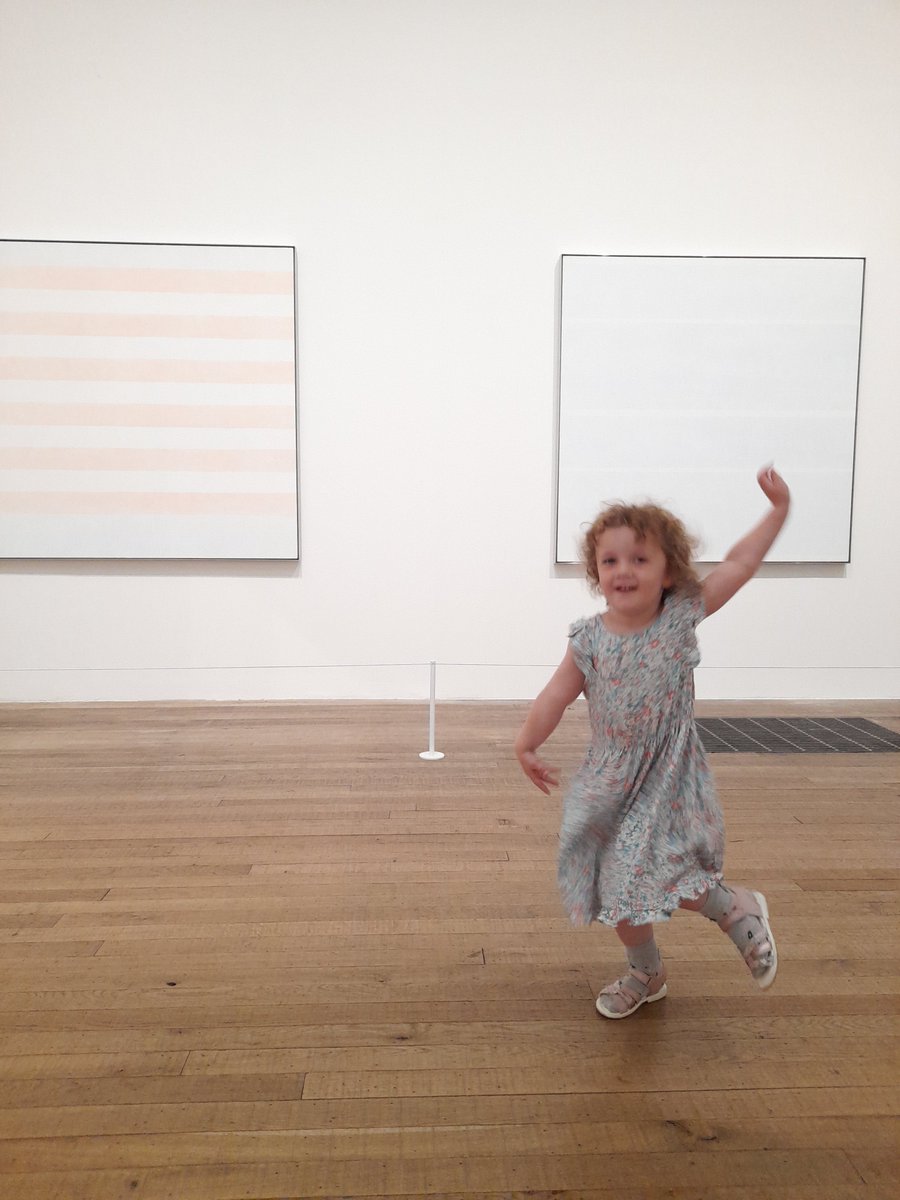 mog21's tweet photo. From despair to delight - the joys of visiting @tate with a four year old! #SURREALISM #exhibition #agnesmartin #modernart #abstractart #tatemodern #dancingforjoy #womenartists https://t.co/aUtwoUrSfY