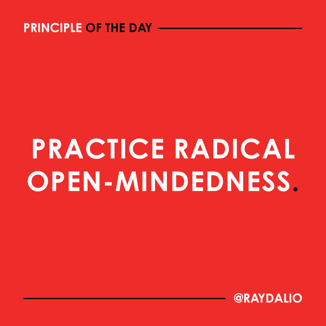 Radical open-mindedness is motivated by the genuine worry that you might not be seeing your choices optimally. It is the ability to effectively explore different points of view and different possibilities without letting your ego or your blind spots get in your way. (1/2)