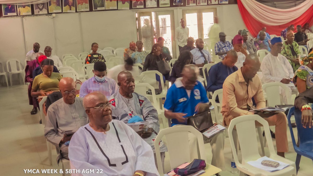 LagosYMCA's tweet photo. PHOTO CLIPS from the Ceremonial Session during the 58th ANNUAL GENERAL MEETING "Unemployment &amp; it's impact on Nigeria's Economic and Social Growth" on Sat., 25th June at Romney Hall, YMCA of Lagos, 77, Awolowo Rd., Ikoyi, Lagos.
#YE4Good #2022LagosYMCAWeek #58thAGM #EndSARS #ASUU https://t.co/w1bDiVcbFy