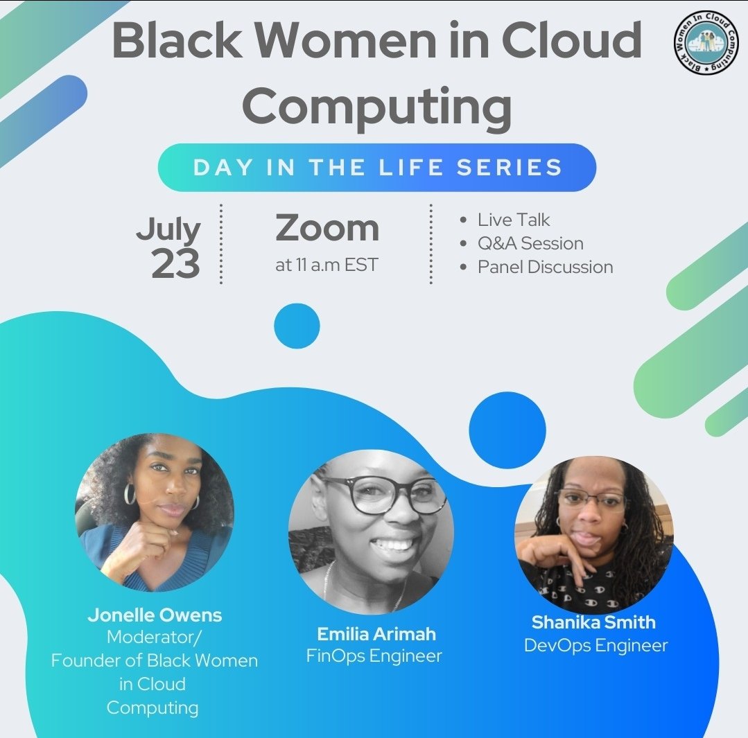 blackwomencloud's tweet photo. Set a reminder for my upcoming Space! https://t.co/HYLF8P2Zgq

#BlackTechTwitter #blackwomencloud https://t.co/PpRwlM6Q00