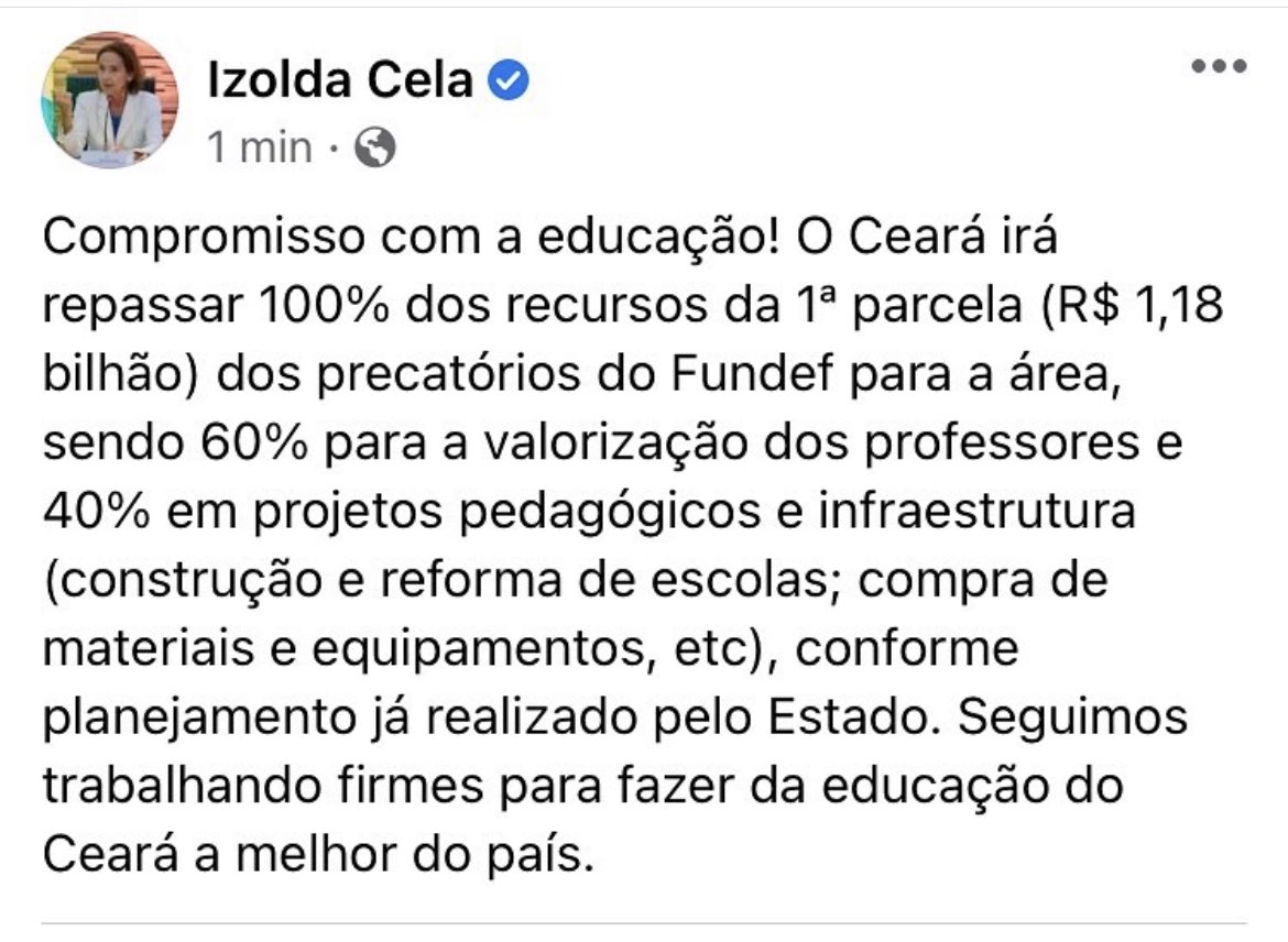 CamiloSantanaCE's tweet photo. Grande notícia para a educação cearense! https://t.co/uC5fMWIwPT