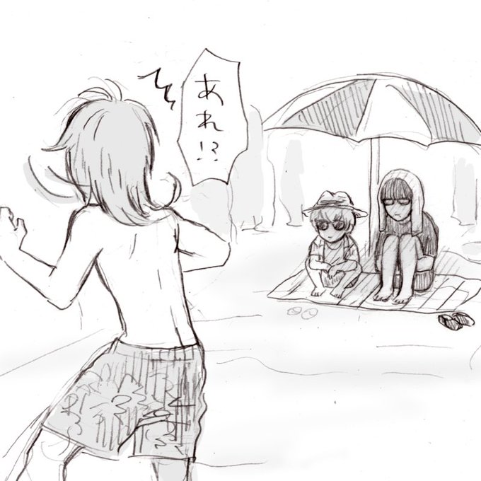 海ふつうに暑かったね 