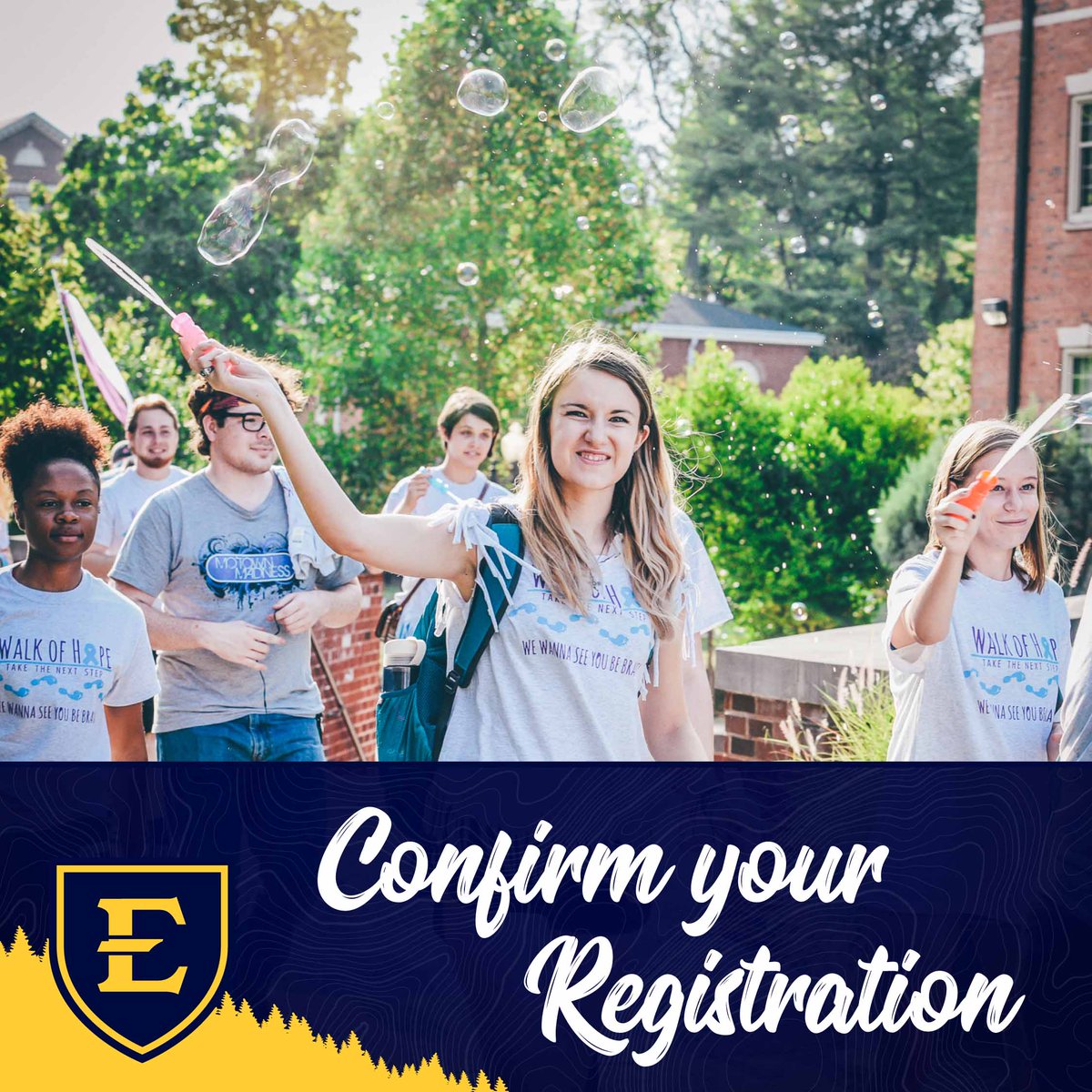 Heads up, Bucs. All students must confirm their registration for the fall semester. 

bit.ly/3ODO6IL