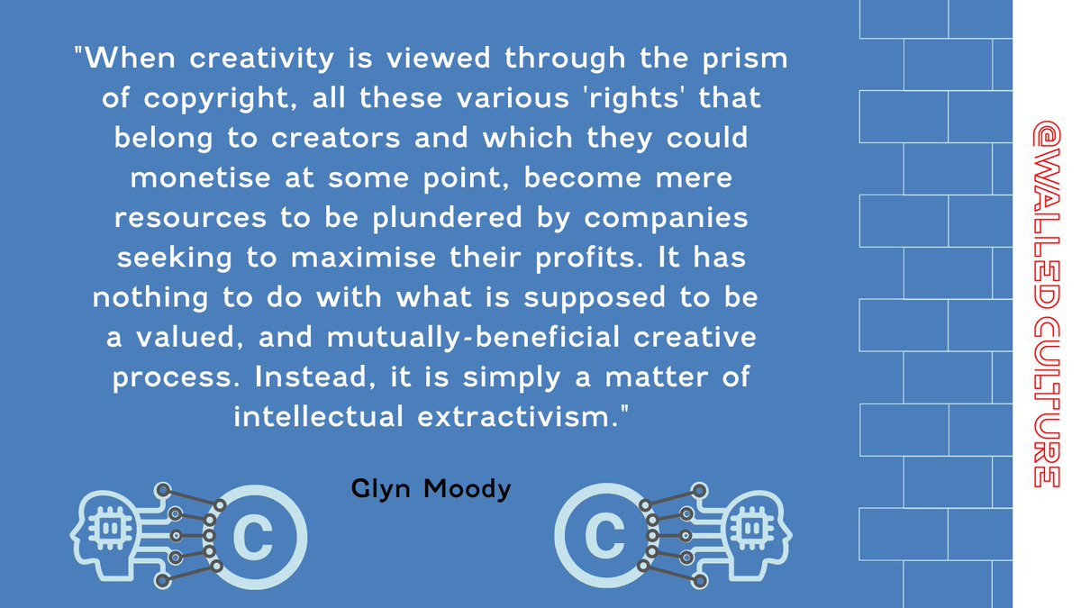 walledculture's tweet photo. Big content focuses on extracting the value potential from the actual creators to maximise their profits while often leaving artists with mere pennies on the dollar - @glynmoody https://t.co/PTIPkRlGs0 #copyright #BigContent #WalledCulture https://t.co/eHLVunB4H4