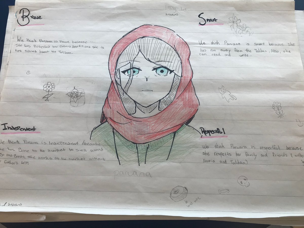 MsBoudrias's tweet photo. ESL summer school in action! Students are learning vocabulary and character traits from the book, The Breadwinner. @OttCatholicSB @OCSBContEd https://t.co/edbqs67Xtt
