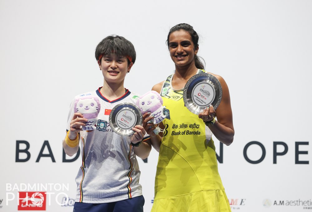 Pvsindhu1's tweet image. SINGAPORE OPEN 2022🥇