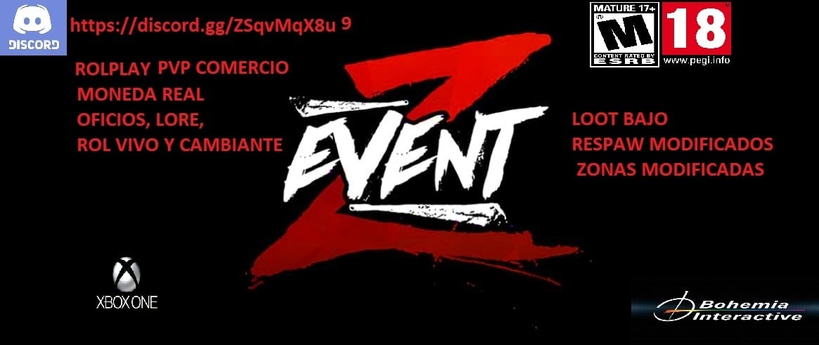 CRJChristian's tweet image. Si te gusta jugar a DayZ desde Xbox, este es tu servidor. #DayZ #EventZ 

Discord: discord.gg/ZSqvMqX8u9