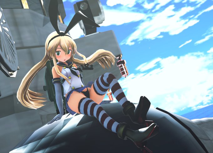 #島風進水日ぜかましちゃんおめでと～^^過去作リメイクしたw 