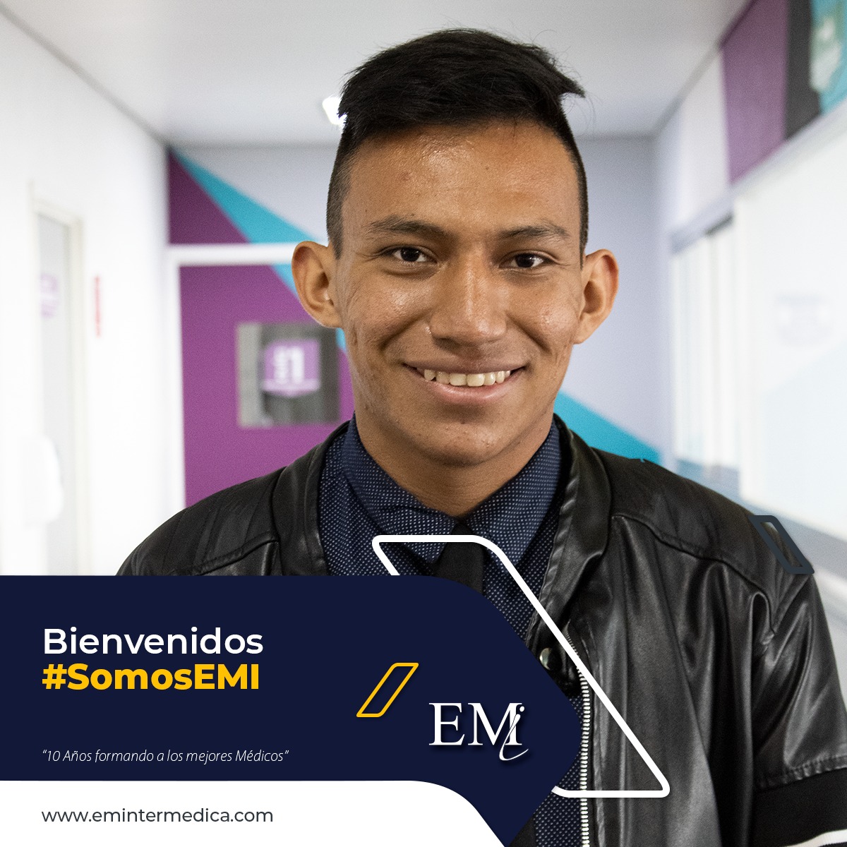 EMIntermedica's tweet photo. Seguimos dando la bienvenida a la nueva generación de médicos de excelencia. Les deseamos el mejor de los éxitos. #SomosEMI #10AñosFormandoMédicosdeExcelencia https://t.co/7Kv2JwcwlK