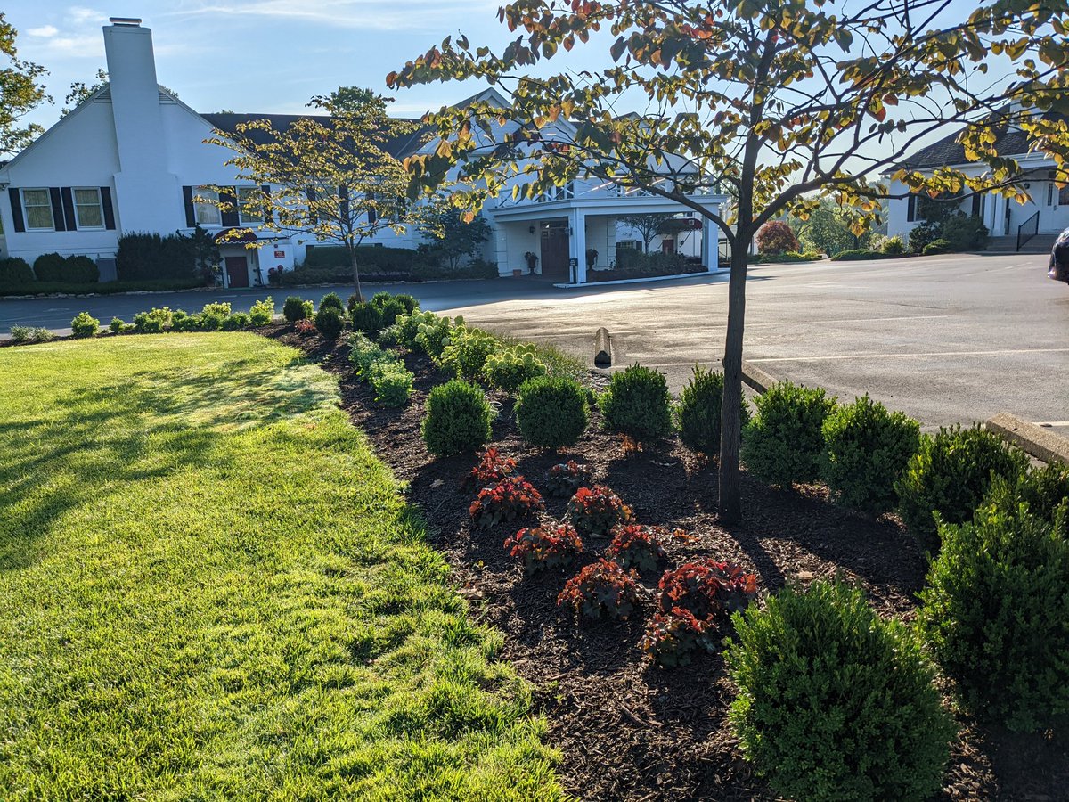 TPCCHort's tweet photo. The parking lot redesign is finished! Watch throughout the season as different plants bloom and colors shift. I emphasize native plants in my designs, so you may spot some pollinators at work! #LandscapeDesign #NativePlants #Pollinators #PollinatorFriendly https://t.co/tXQFa3Kqce
