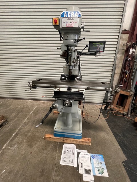 Machinetoolcomm's tweet photo. Used Milling Machines For Sale - ACRA # AM2V VERTICAL MILLING MACHINE &amp; NEWAL DRO 2011’ #GMT-3054 https://t.co/t58OU8Xk8x
#kneemill #dromill #millingmachine #acramill #metalcutting #newaldro #machining #machineshop #usedmachinetools #imts https://t.co/VRW83njnRQ