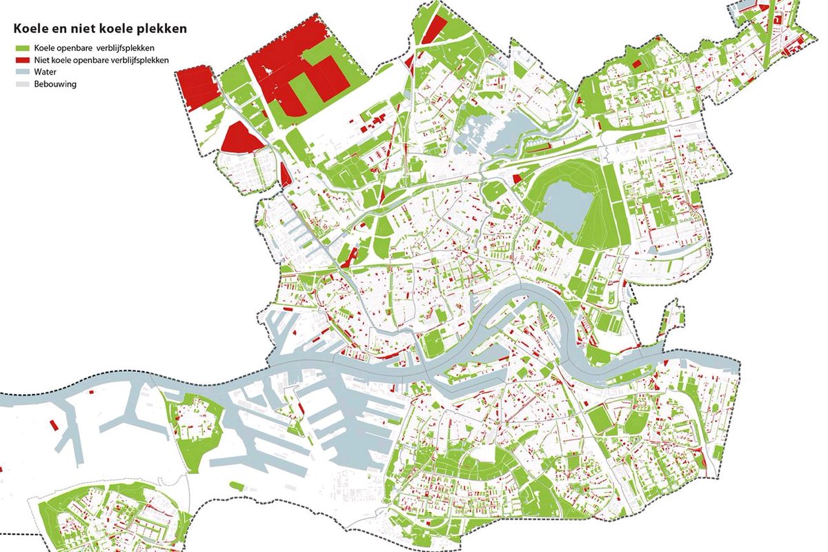 S_Goethals's tweet photo. Time to find a fresh spot in #Rotterdam. This kind of day reminds us about the importance of #greenspaces and green streets in cities. Social inclusion is also about green space accessibility for everyone https://t.co/iGgYQz9AM5
