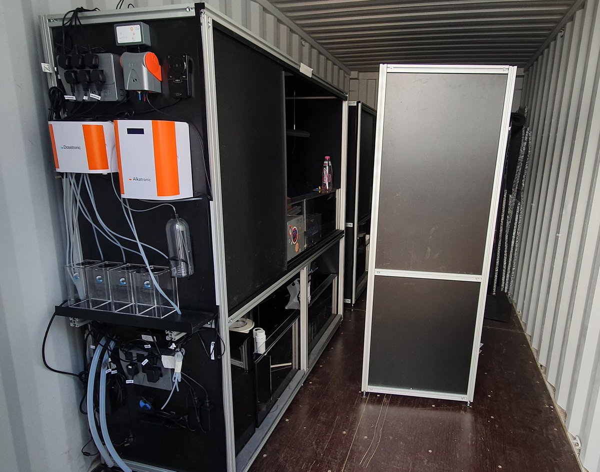 CoralSpawning's tweet photo. The workshop team are busy preparing the next coral spawning systems for @CoralSymBiomiX @KAUST_News. These will soon make their journey from the UK to the Red Sea to produce reproductive material for research. https://t.co/DSw0z9I6Pt