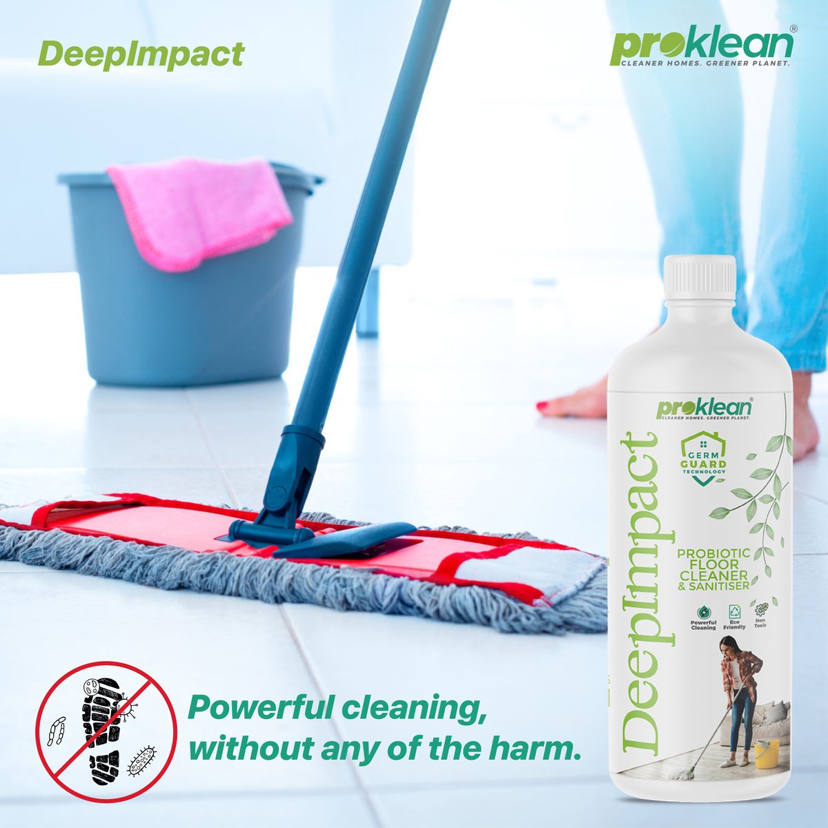 ProkleanT's tweet image. Germ-free, gleaming floors with DeepImpact.

#proklean #prokleangreen #prokleanindia #petfriendly #madeinindia #householdtips #housecaretips #cleaningtips #homecleaning #homecleaners #sustainable #ecofriendly #sustainability