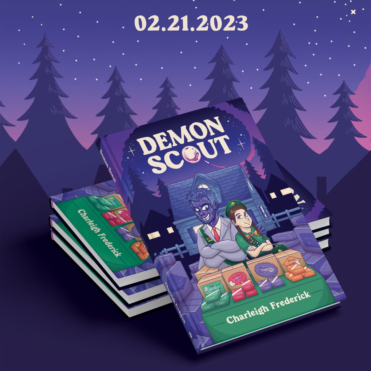 BowsBookshelf's tweet image. ✨DEMON SCOUT COVER REVEAL✨

Releasing 2-21-2023, @CharleighFrede2’s heartwarming, quirky middle grade tale will make you laugh out loud and keep you on the edge of your seat.

Available for preorder here! bowsbookshelf.com/books/p/demon-…

#BookTwitter #kidlit #AuthorsOfTwitter