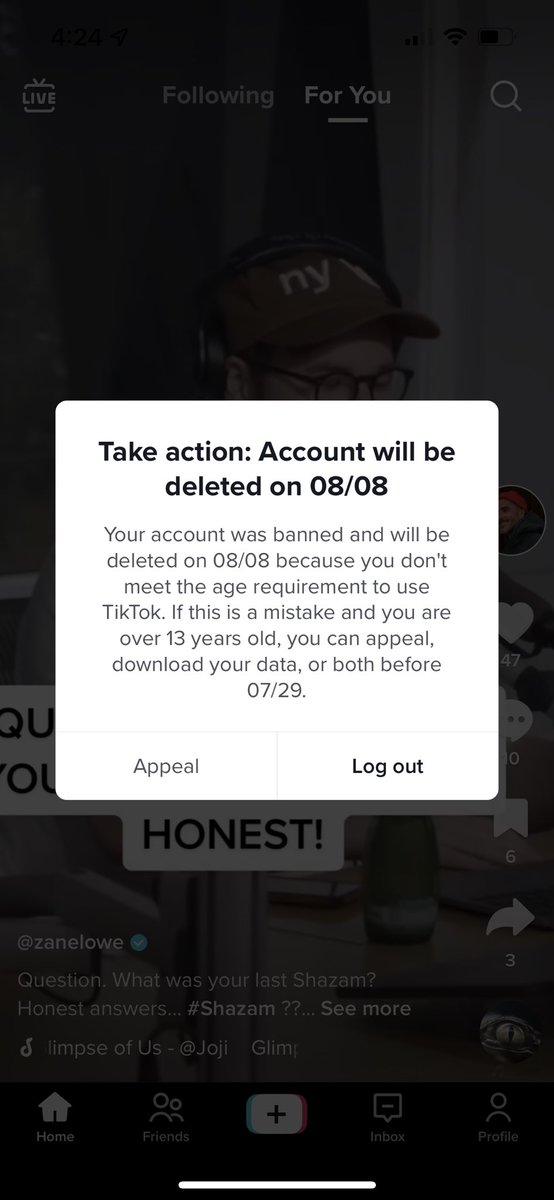 Hey <a href="/tiktok_us/">TikTok US</a> <a href="/TikTokSupport/">TikTokSupport</a> it’s been almost 2 weeks now since my account was wrongfully banned. I appealed the decision filled out every contact form there is and still have heard nothing. TikTok is a big part of my livelihood as a full time creator. Can you help? I’m not 12😭