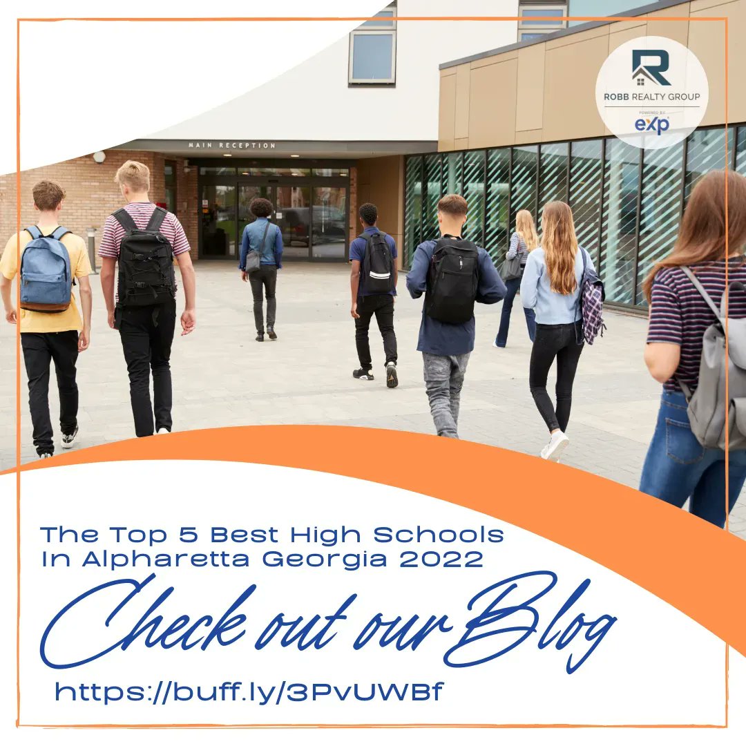 🍎✏️ Alpharetta is a great place to consider if moving with school-aged children. The schools in the area are excellent and highly rated, so check out the Top 5 High Schools in Alpharetta. Read our blog buff.ly/3PvUWBf
#robbrealtygroup