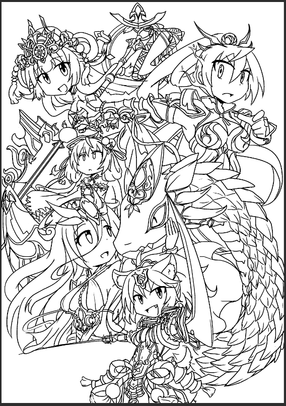 多くの犠牲の果てに線画完成!! 