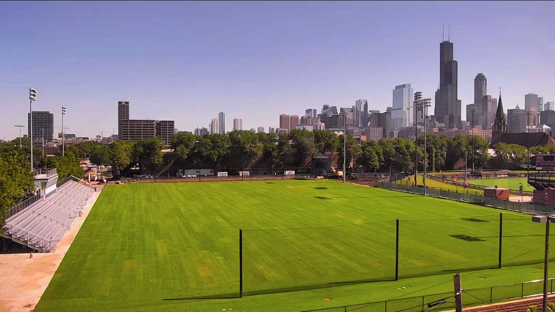 Michael_Lipitz's tweet photo. The sod is down at Flames Field... and the best backdrop in college soccer awaits fans as @uicflames kickoff @MVCsports competition this fall⚽️🔥
#FireUpFlames #ForChicago https://t.co/HhIInOvnA3