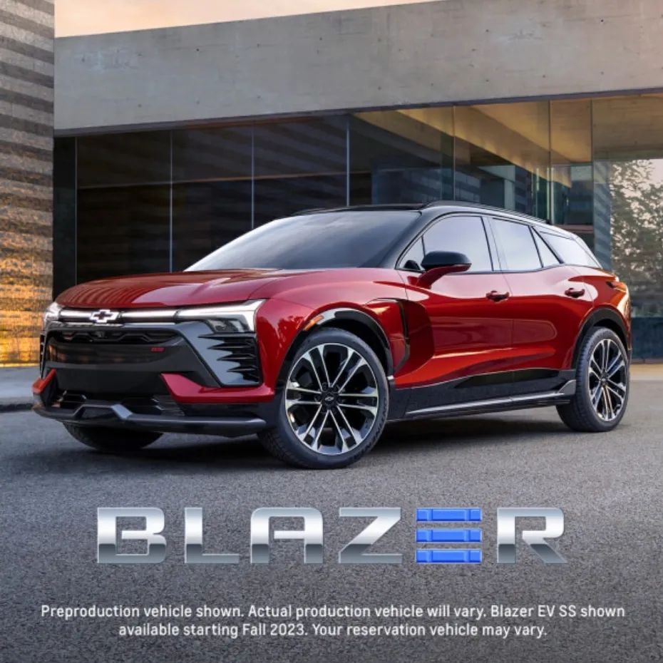 PineBeltCars's tweet photo. The First-Ever All-Electric Blazer EV is coming! Are you ready? 📲866.408.0190
#BlazerEV #Chevrolet #PineBeltCars #PineBelt #AllElectric #Chevy #ElectricCars #SocialStamina https://t.co/uthdTlYunv