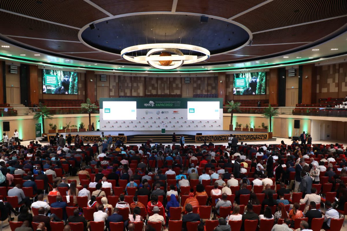 NewTimesRwanda's tweet photo. PHOTOS: The African Protected Areas Congress #APAC2022 – the first of its kind on the continent – gets underway at Kigali Convention Centre. #NaturesValue https://t.co/wLORHBWKvM