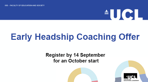 For those in their first five years of headship. Our Early Headship Coaching offer is a bespoke programme, which consists of tailored resources, coaching &amp; peer networking opportunities to support ongoing professional development &amp; wellbeing. Find out more bit.ly/3odeBto