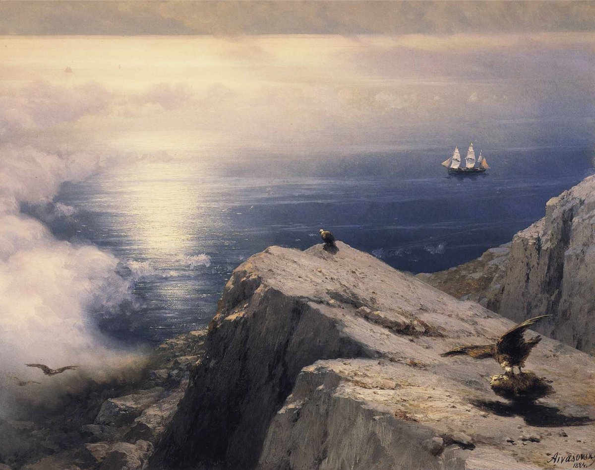 aivazovski_art's tweet photo. A Rocky Coastal Landscape in the Aegean, 1884 #ivanaivazovsky #romanticism https://t.co/7ShnJrD0Gc https://t.co/1G11uzX9ox