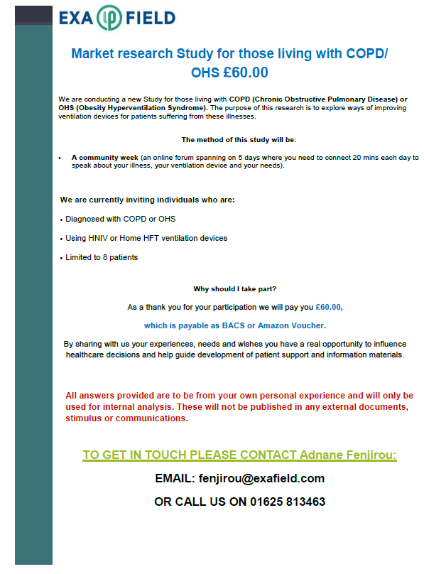 #COPD #OHS #Health #Breathe #getpaid #NHS