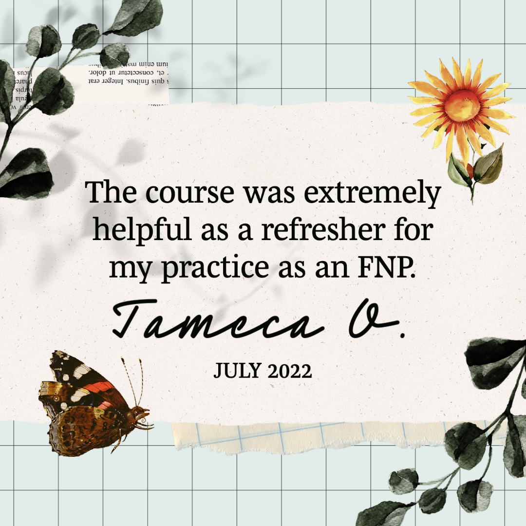 ApeaNPcourses's tweet photo. Get timely practice updates and contact hours at an APEA Live Review Course &amp; Clinical Update. Tameca is one of many experienced NPs who attend these events each year. Join us at a live in-person or webinar course soon! See the schedule here: https://t.co/L6HKWEMTsk https://t.co/nz5OJUwx4b