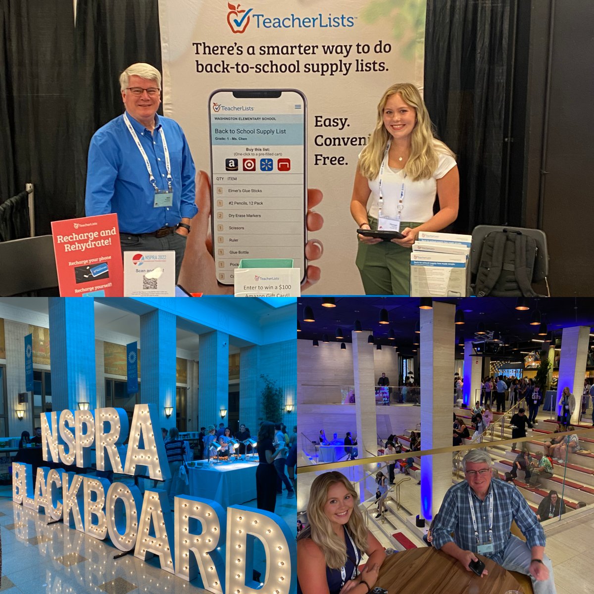 TeacherLists's tweet photo. We are loving the @NSPRA National Seminar! Come see us and what we're giving away 😉

#schoolPR #NSPRA2022 #NSPRA https://t.co/woBmNCpgR3