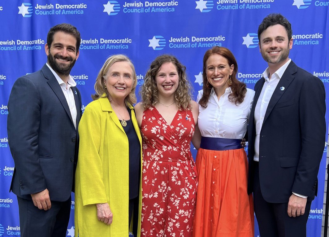 Jewish Dems were honored to be joined by <a href="/HillaryClinton/">Hillary Clinton</a> to discuss the importance of electing Democrats with the strong support of Jewish voters, building on our successful efforts in the 2018 &amp; 2020 to elect Democrats who share our values.

Thanks for joining us, Sec. Clinton!