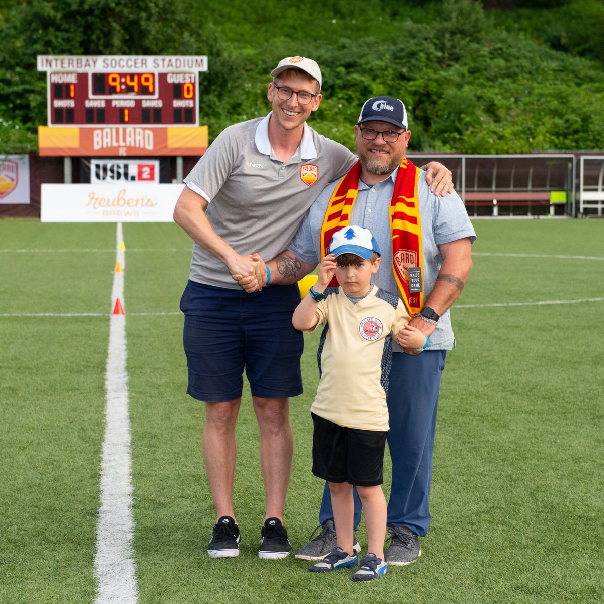 Honored for Maritime Blue &amp; <a href="/JoshuaMBerger/">Joshua M Berger</a> to be "Captain of the Match" by <a href="/GoBallardFC/">Ballard FC</a>! They made the playoffs in their 1st season and are selling out to fans at Interbay Stadium just down the block from the Blue Hub at <a href="/PortofSeattle/">Port of Seattle - ⚓️</a>'s Fishermen's Terminal. #UpTheBridges