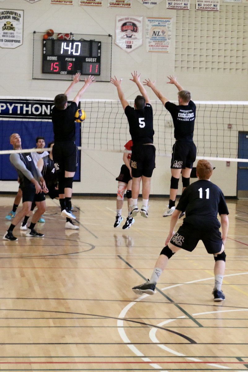 Quick overnight to St Johns to watch Tyler and the NL Canada Games mens volleyball team in a practice tournament against a couple of top NL Sr A mens teams and additional support fr two of Tys future teammates from <a href="/DalTigers/">Dal Tigers</a>.  Sure was great to watch some games again.