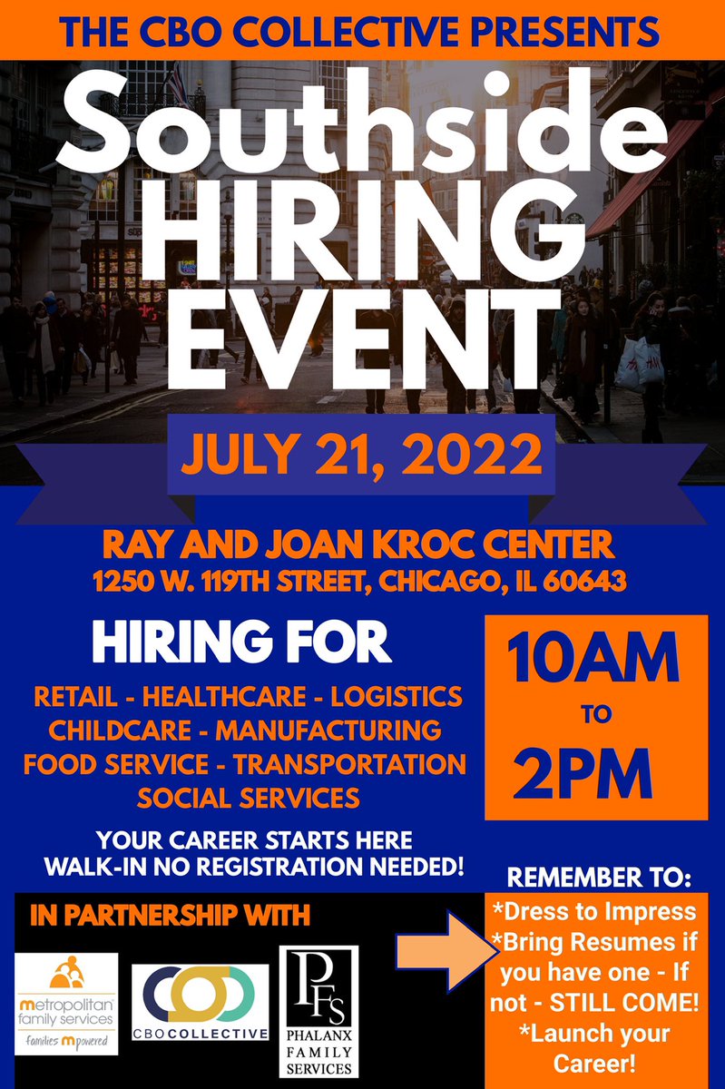 We are 3 days away!!!  On the spot interviews and same day offers to those who qualify.  Make sure to share this with your networks. #employment #hiring #workforcedevelopment #collaboration #careers