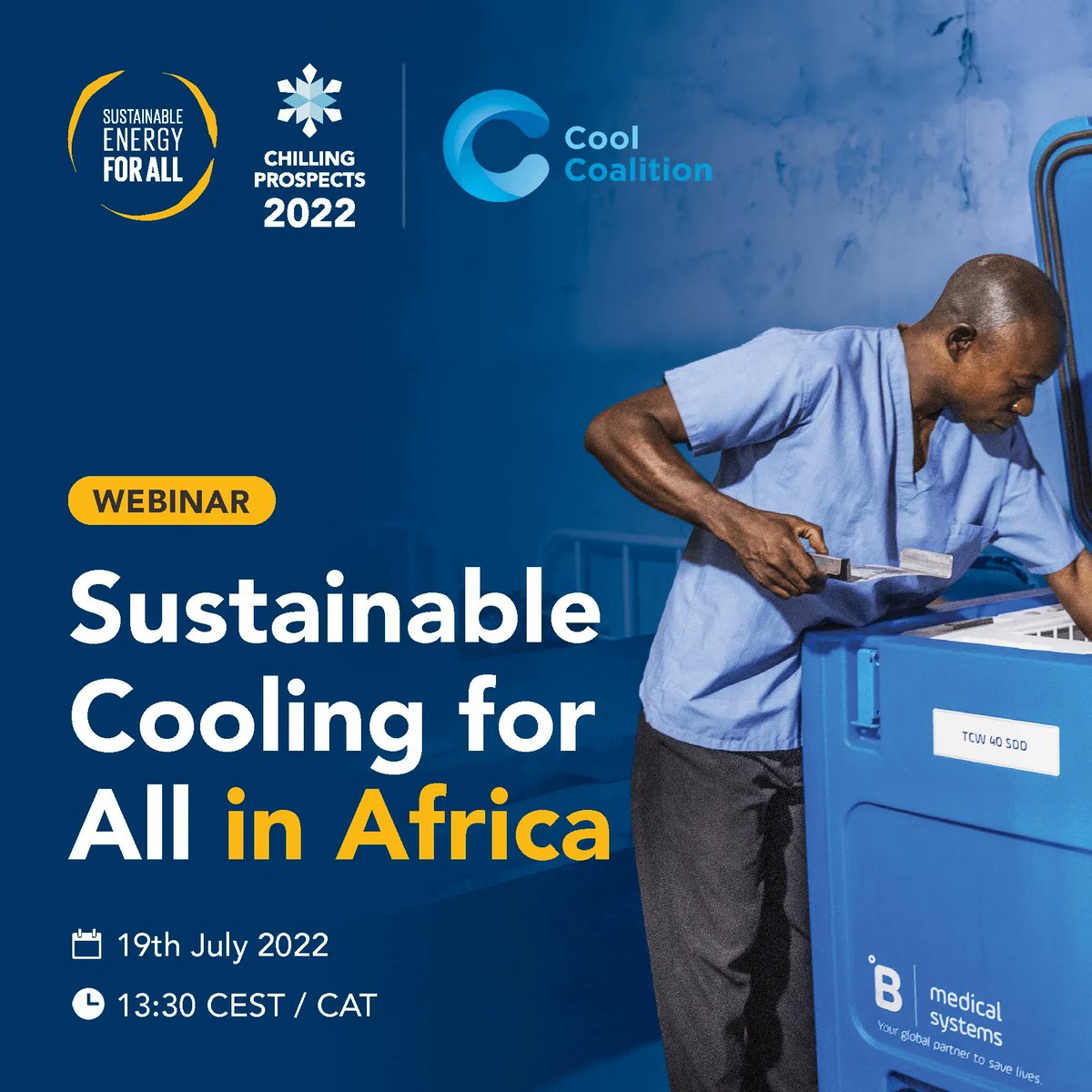DamilolaSDG7's tweet photo. I will be speaking at the Sustainable Cooling for All in #Africa webinar tomorrow to discuss how to accelerate innovative and efficient solutions to deliver sustainable #cooling services. 

Register to attend. 

@SEforALLorg #ThisIsCool

https://t.co/EB6TYU4iRF https://t.co/4y6uWwbbGd