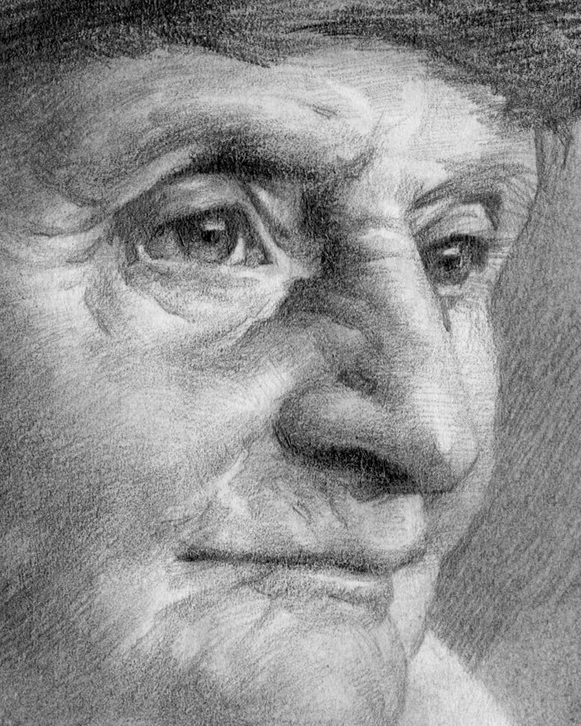 StanProkopenko's tweet photo. I kept a large area of rest up in the hat with this one to bring more attention to the face.
#portraitdrawing #charcoal #graphite #bristolpaper https://t.co/cnoV9MhkPZ