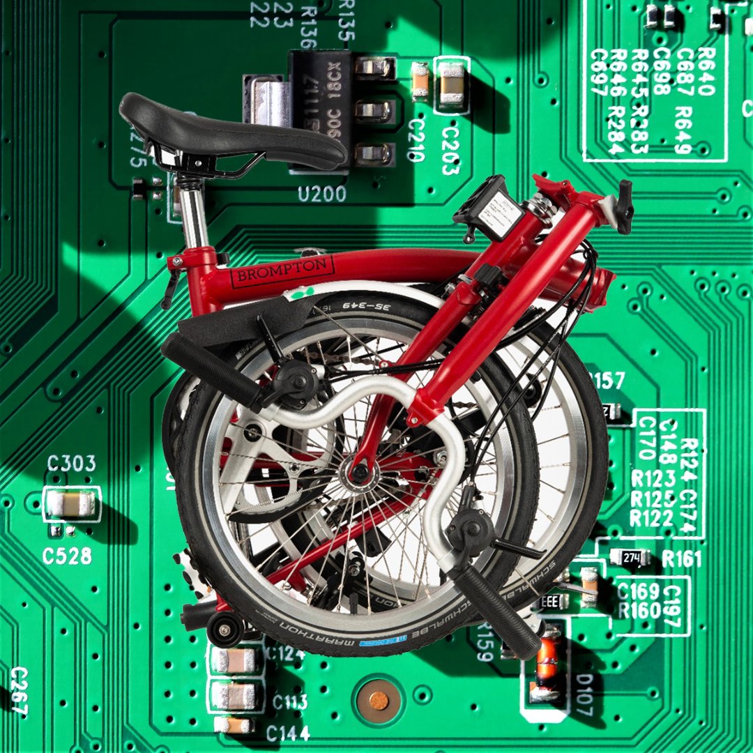 When <a href="/Raspberry_Pi/">Raspberry Pi</a> met Brompton Bicycle: 

We have used the iconic Raspberry Pi computers in our manufacturing process since 2013. 

Click here to see how the 100+ tiny computers play an integral role in our production process: youtube.com/watch?v=Dh2Awd…