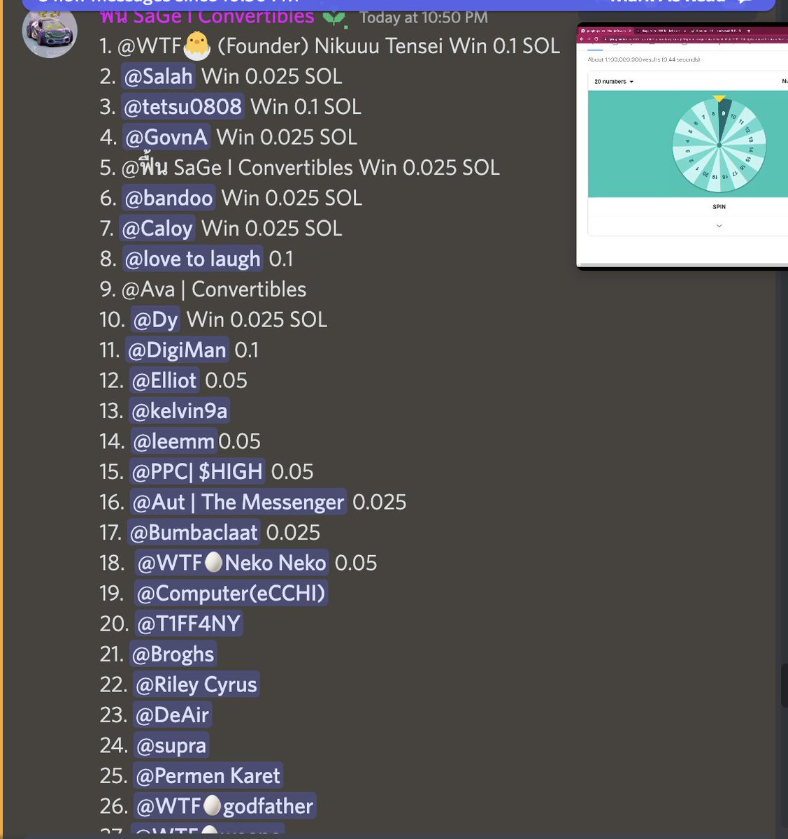 Kbkirito288's tweet photo. @convertiblesnft #carching LFG FAM <3 won a sol https://t.co/94AVAtokB6