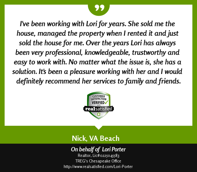LPorterTeam's tweet image. Recommendations like this leave me overjoyed.  realsatisfied.com/Lori-Porter via @realsatisfied