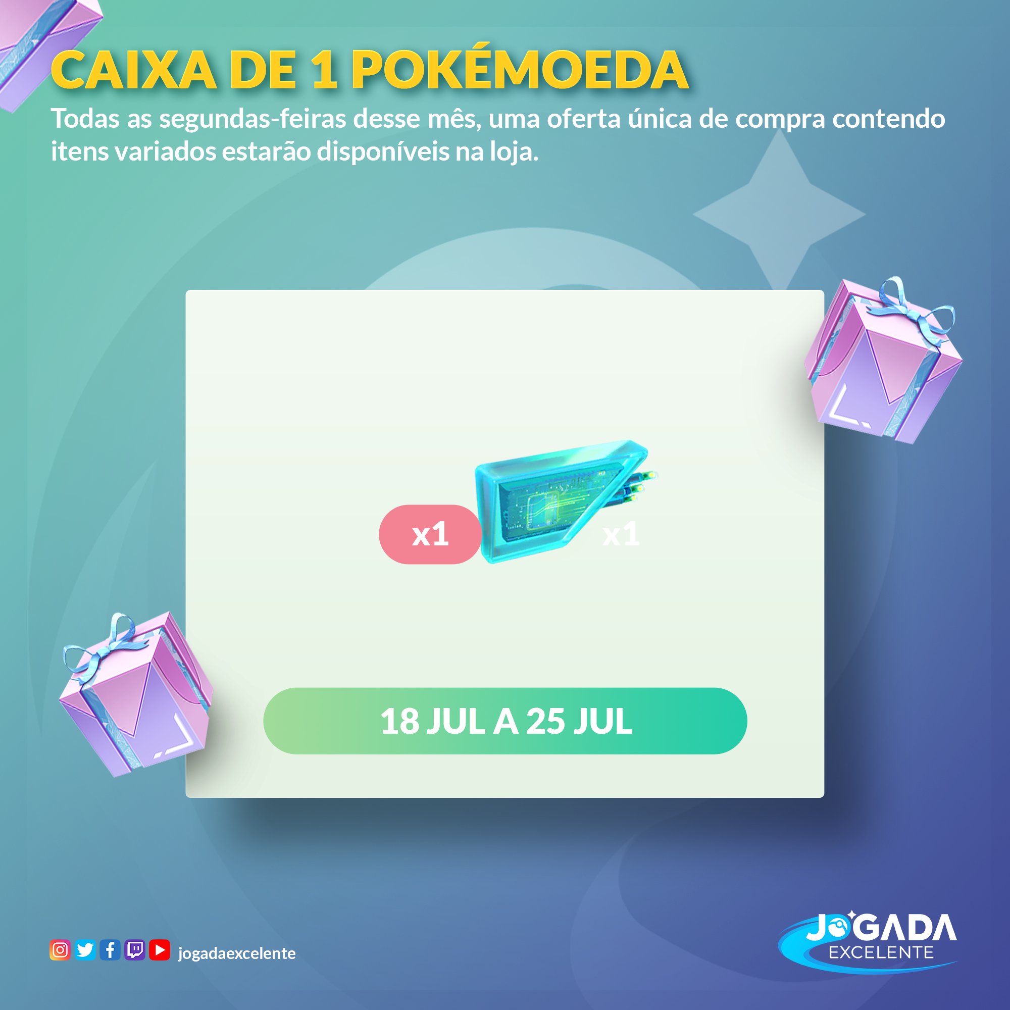 Novos pokémons e Módulos Atrair chegam a Pokémon GO