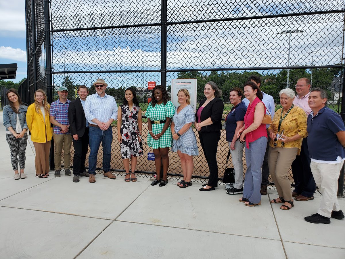 CorpsNewEngland's tweet photo. Congratulations again to our very own Sheila Warren and the New England #SilverJackets team on a wonderful achievement! #McConnellPark
Our #HighWaterMark project will re-establish legacy High Water Mark on publicly visible and publicly owned infrastructure in the #Boston area. https://t.co/30n0BxtXjE