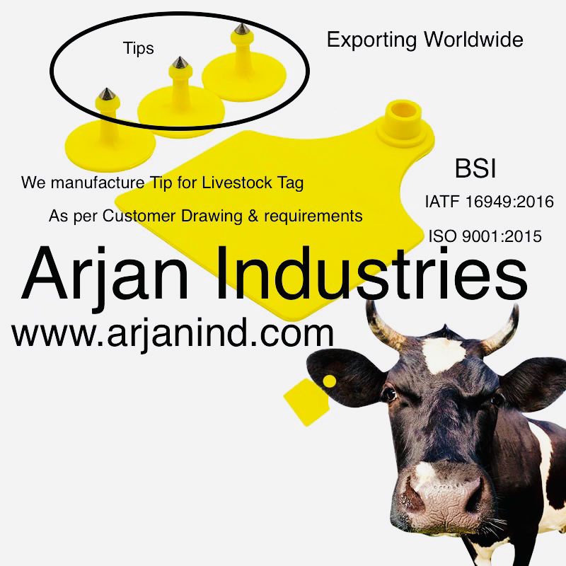 For your mass produced precision engineered components for the agriculture and livestock industries, please send your next RFQ to <a href="/arjanindustries/">Arjan Industries Inc,</a>.

Enduring quality, order after order.

#Precision #Engineering #Components #EarTags #Livestock #Agriculture <a href="/Arjanind/">Arjan Precision Metal pvt ltd & Arjan Industries</a>
