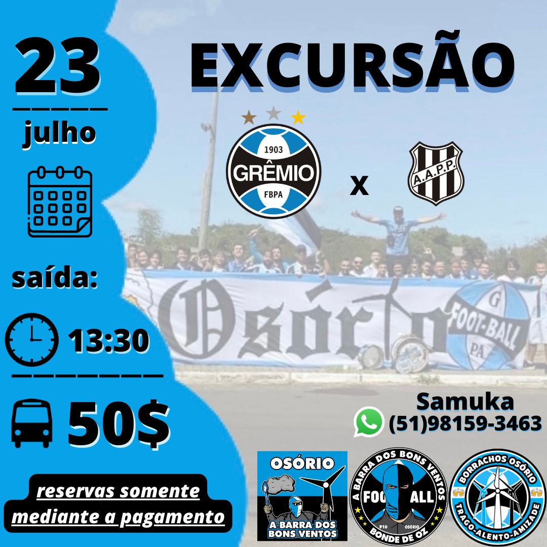 express_gremio's tweet photo. Olha aí rapaziada, vamo grudar🇪🇪🥁🎺🍺#osorio #Borrachos #tramandai #capaodacanoa #imbe #gremio #geral 
45 mil sábado vamoooo https://t.co/cZxKgAzftD