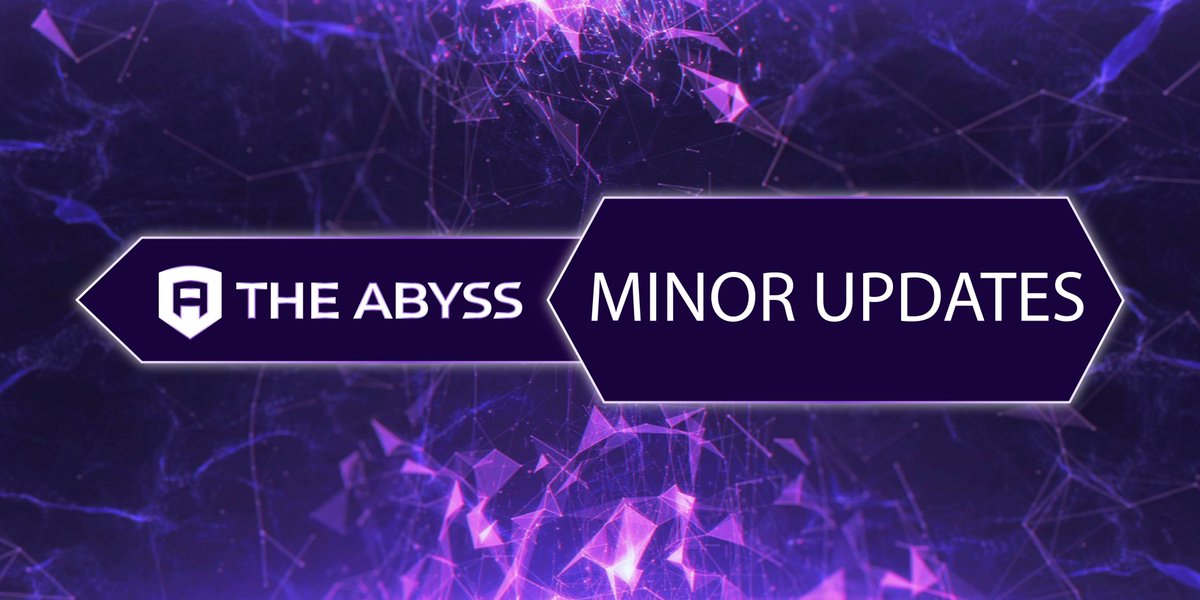 Happy to release the landing page and make some minor updates for our NFT Marketplace👇🎮

welcome.theabyss.com