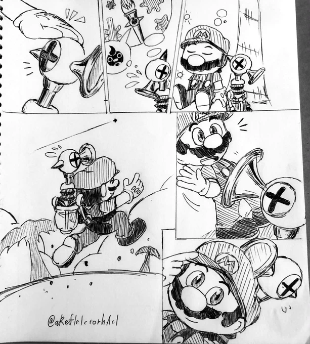 スーパーマリオサンシャイン20周年おめでとうございます(過去絵でお祝い 