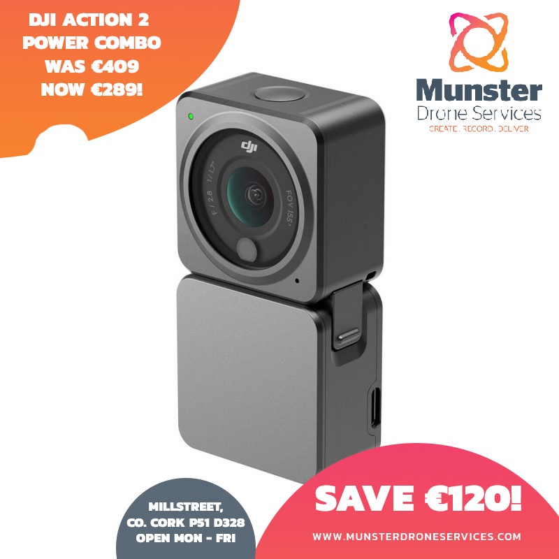 munsterdrone's tweet photo. ❗️DJI Action Camera Sale❗️

DJI Action 2 dual screen combo and Action 2 power combo now on sale!

Sale ends Tuesday the 2nd of August ⏱

#dji #sale #actioncamera #action2
#dualscreen #djiglobal
