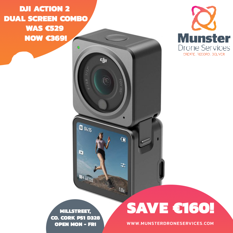 munsterdrone's tweet photo. ❗️DJI Action Camera Sale❗️

DJI Action 2 dual screen combo and Action 2 power combo now on sale!

Sale ends Tuesday the 2nd of August ⏱

#dji #sale #actioncamera #action2
#dualscreen #djiglobal